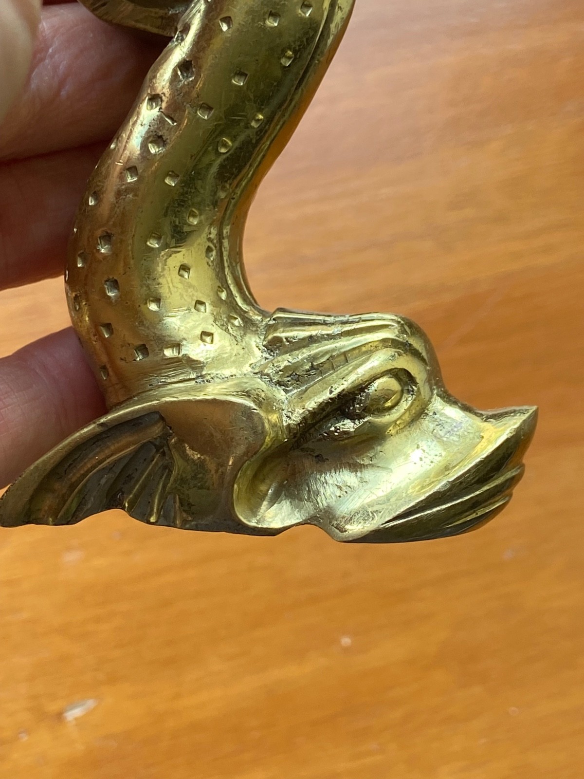 Solid Brass Fish Door Knocker. Made in Malta 1 Kg (Extras – read description).