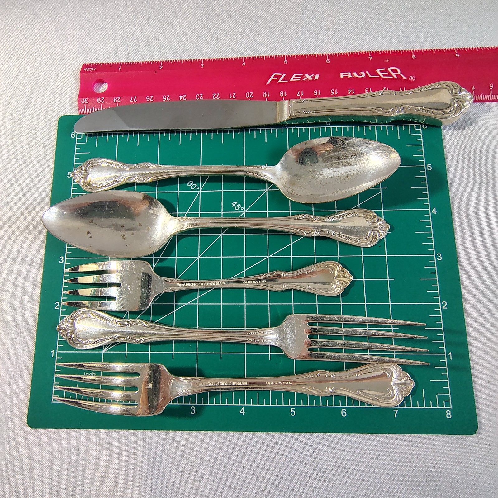 Wm. A. Rogers Chalice Harmony Silverplate Flatware Oneida 1958 Lot of 6 Pcs