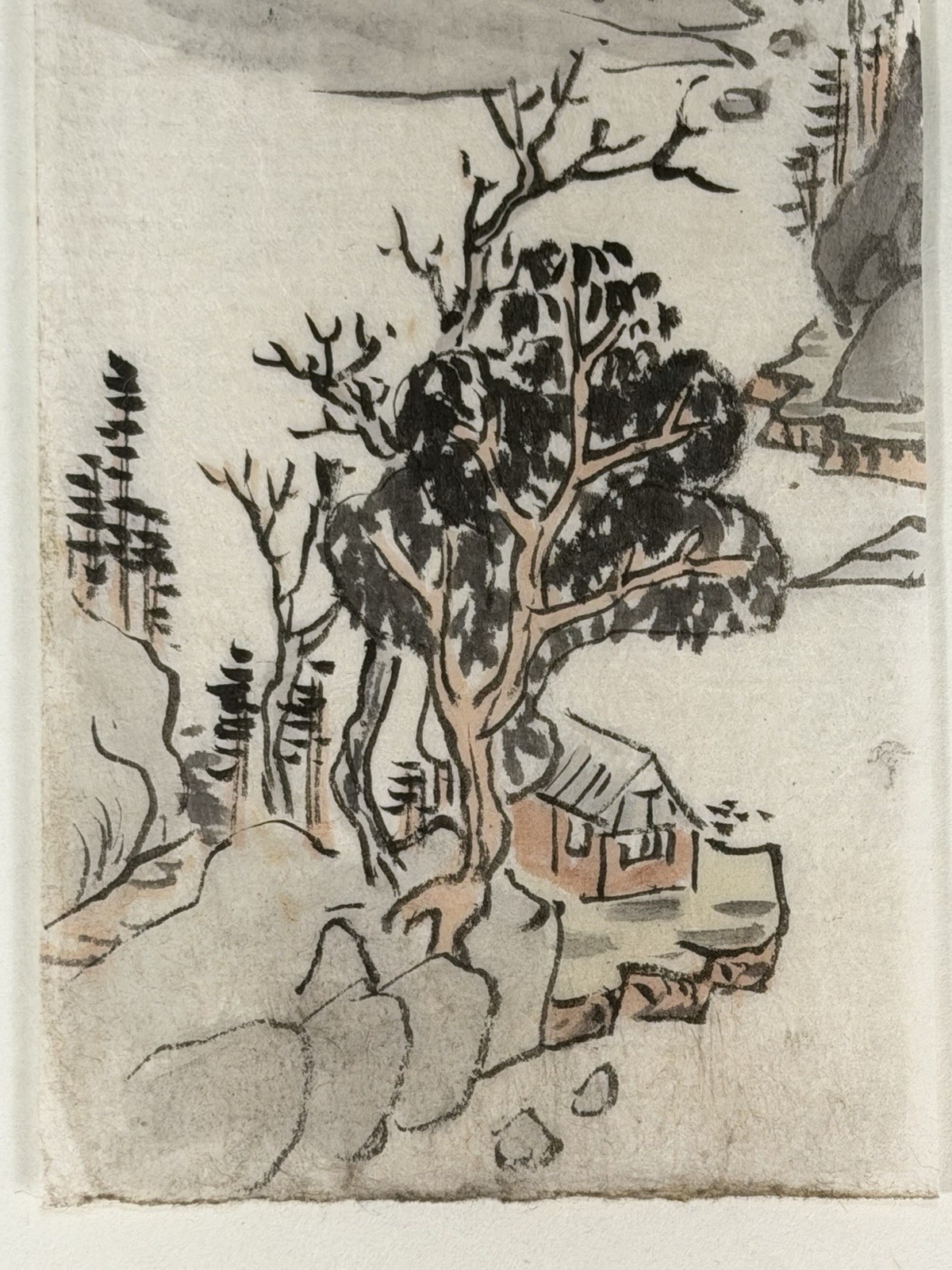 Japan Japanese Portfolio of 3 Nanga Drawings ca. 19th century and Reference Book