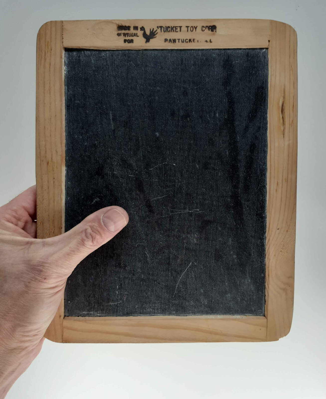 Antique Slate Chalk Board Wood Frame by Tucket Toy Pawtucket – Made In Portugal