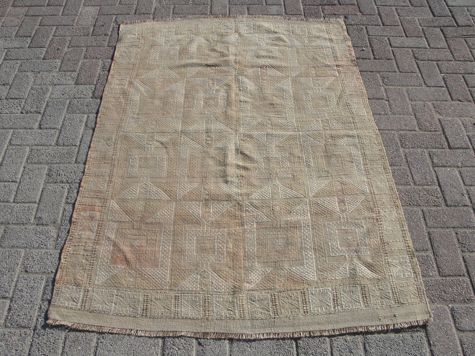 4×6 Vintage Anatolian kilim rugs for living room – Rugs for bedroom Living room