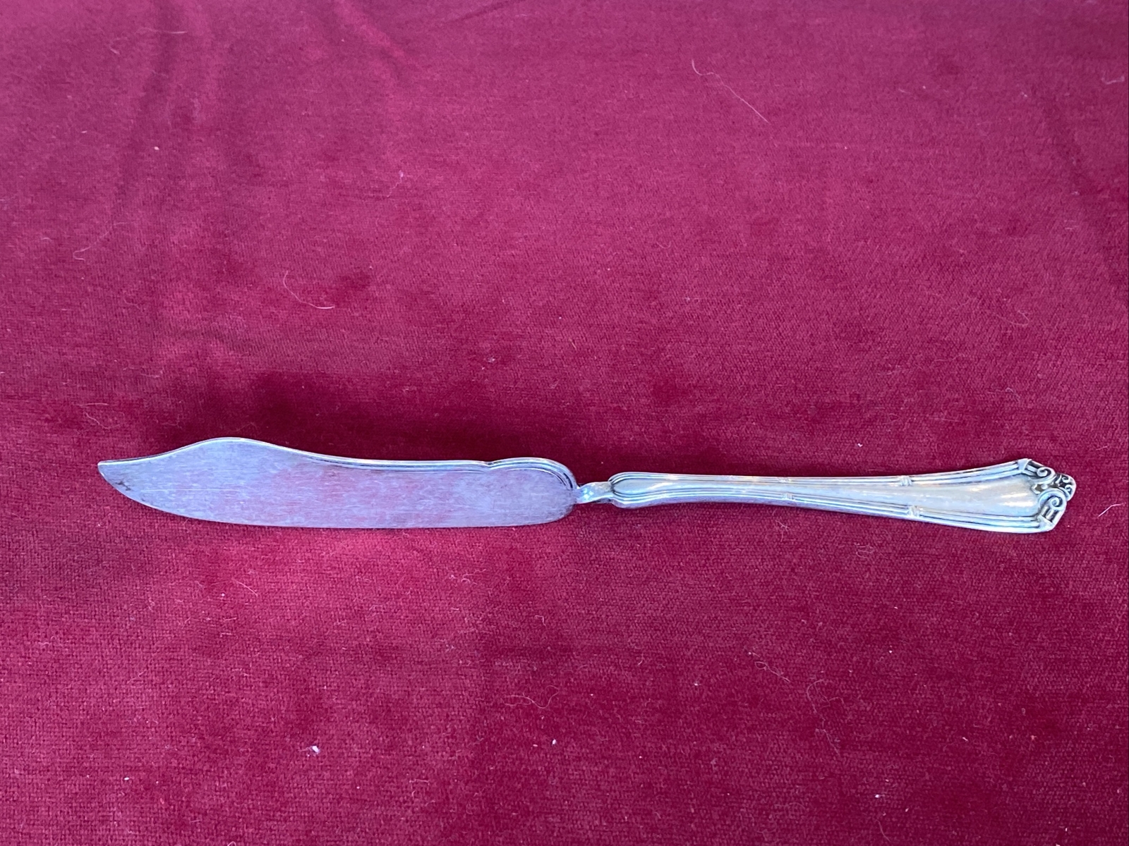 WM Rogers & Son AA 1910 WENTWORTH TWISTED HANDLE MASTER BUTTER KNIFE SPREADER