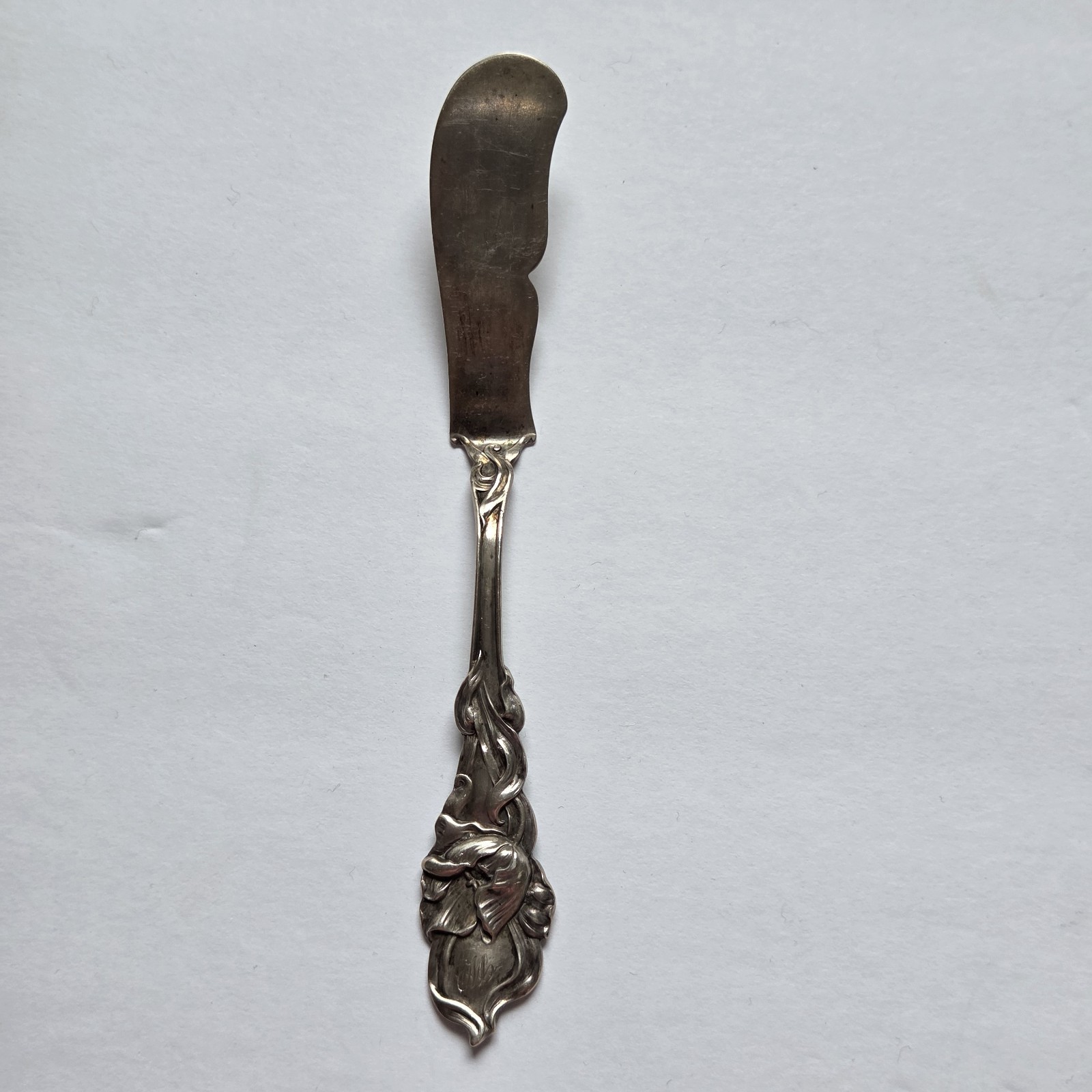 Tulip by Fessendent Co. Sterling Silver Butter Spreader Vintage Antique