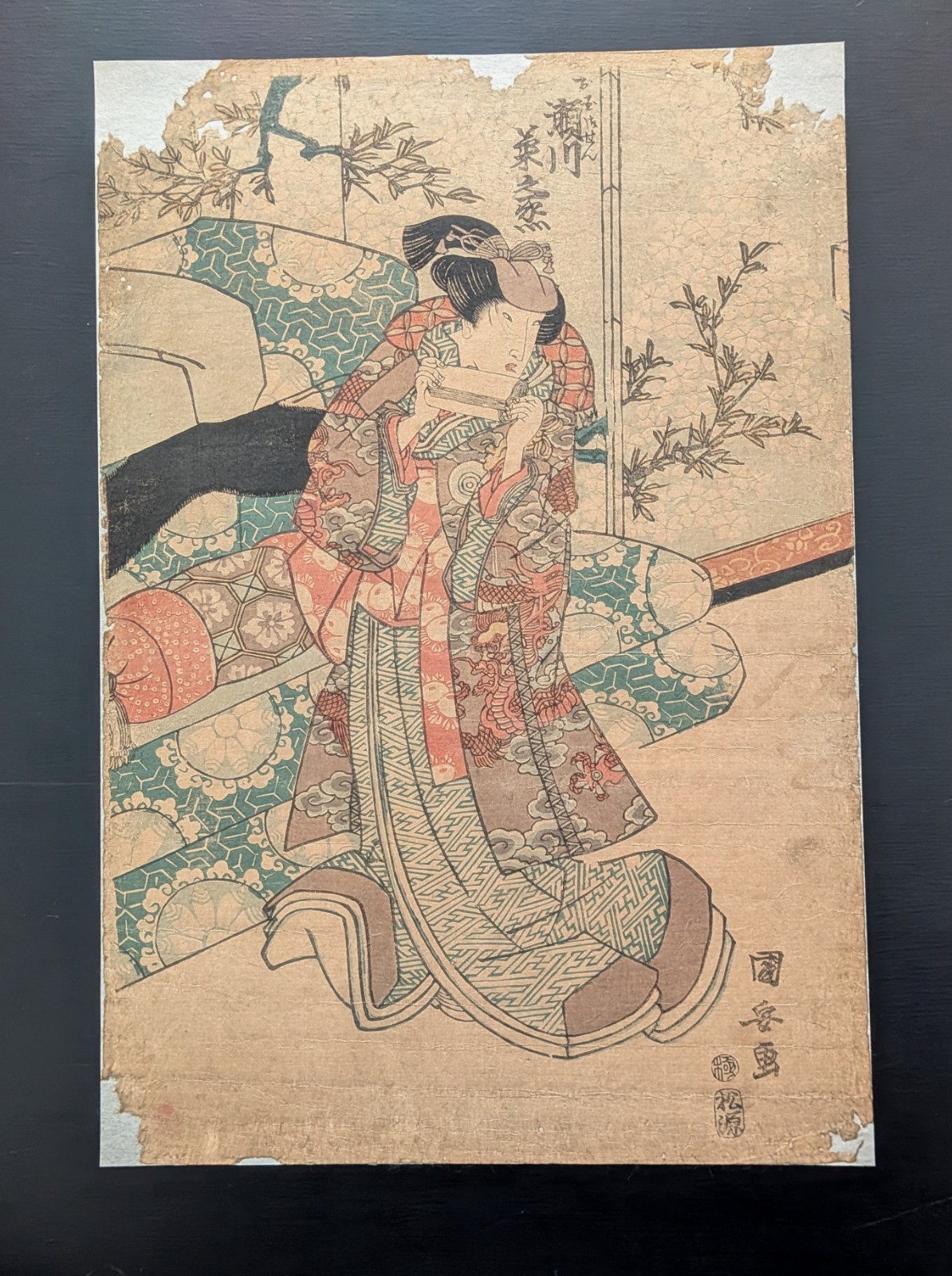 Japanese Ukiyo-e Nishiki-e Woodblock Print 5-554 Utagawa Kuniyasu 1818-1842