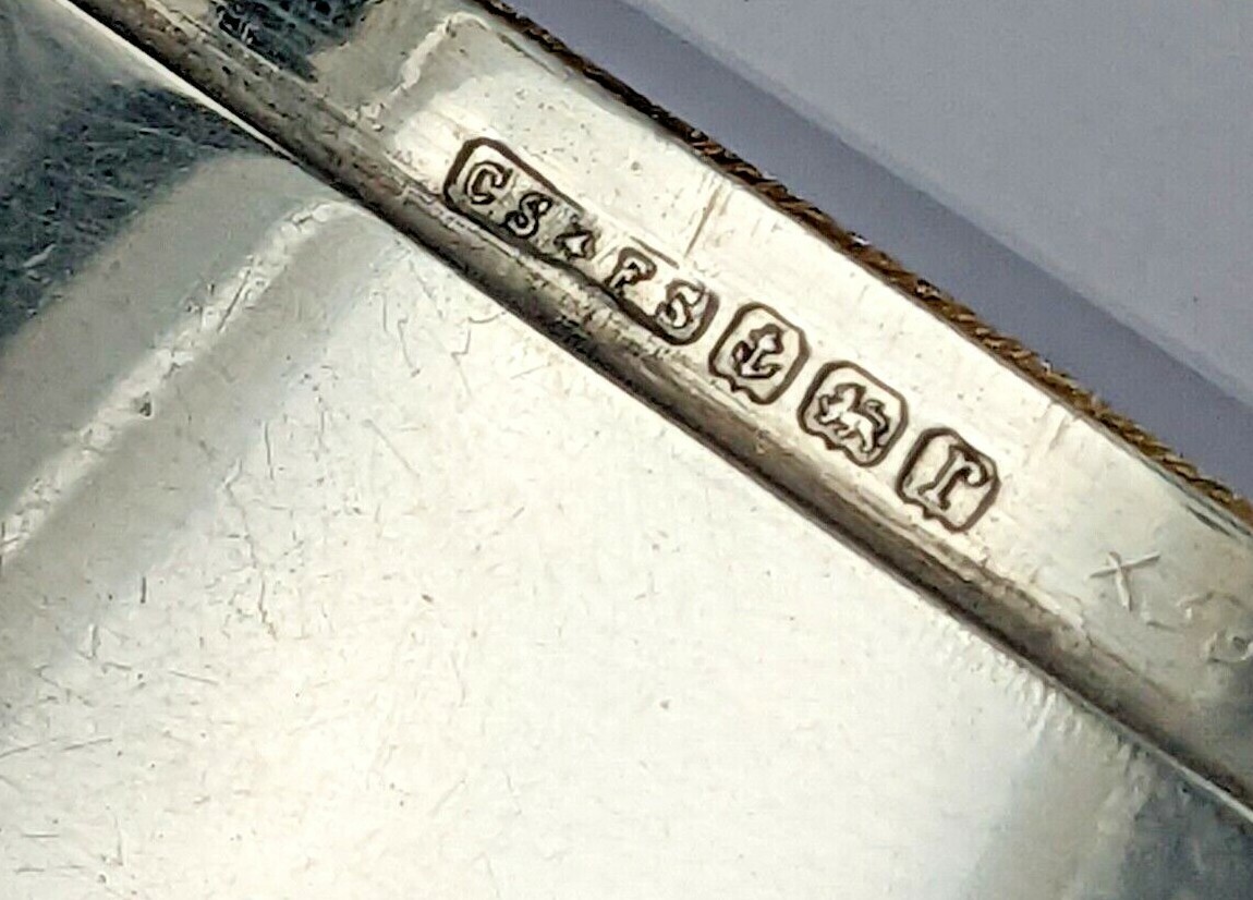 1916 Solid silver card case.by Cornelius Desormeaux Saunders