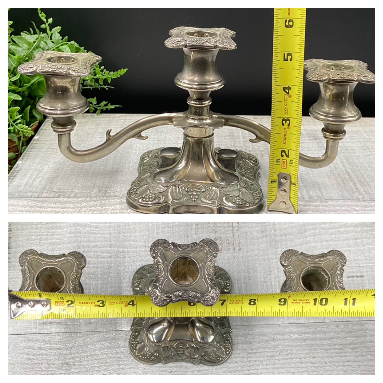 GRENADIER England Silverplate Interchangeable CANDELABRA 6 Piece Set