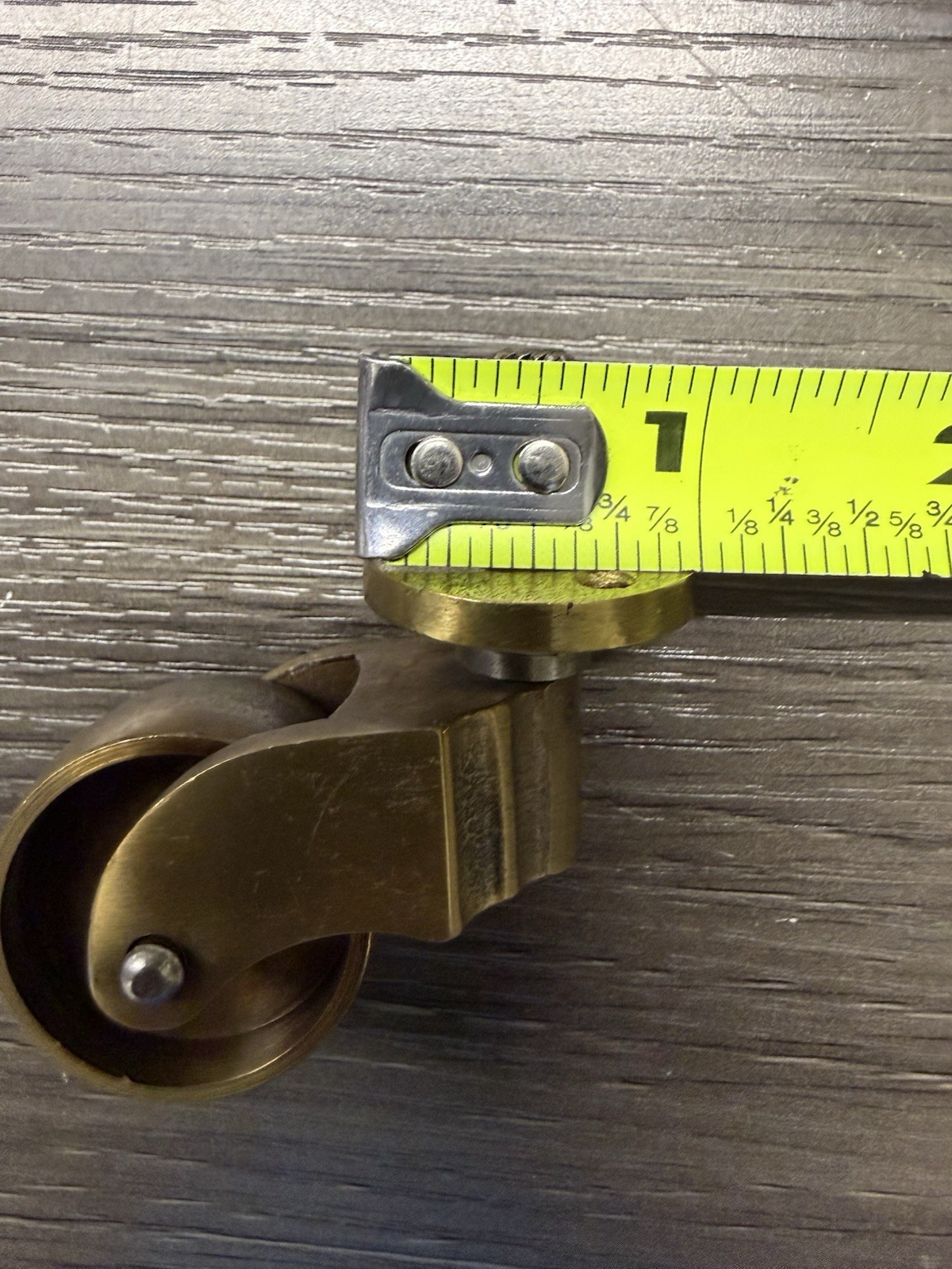 1-1/4″ Solid Brass Caster Roller Antique Brass Chair Furniture – Stem Caster G2