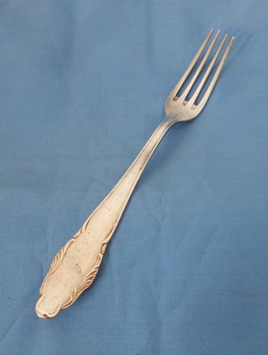 BMF Germany Silverplate BMF6 Scrolls Outlined Salad Fork