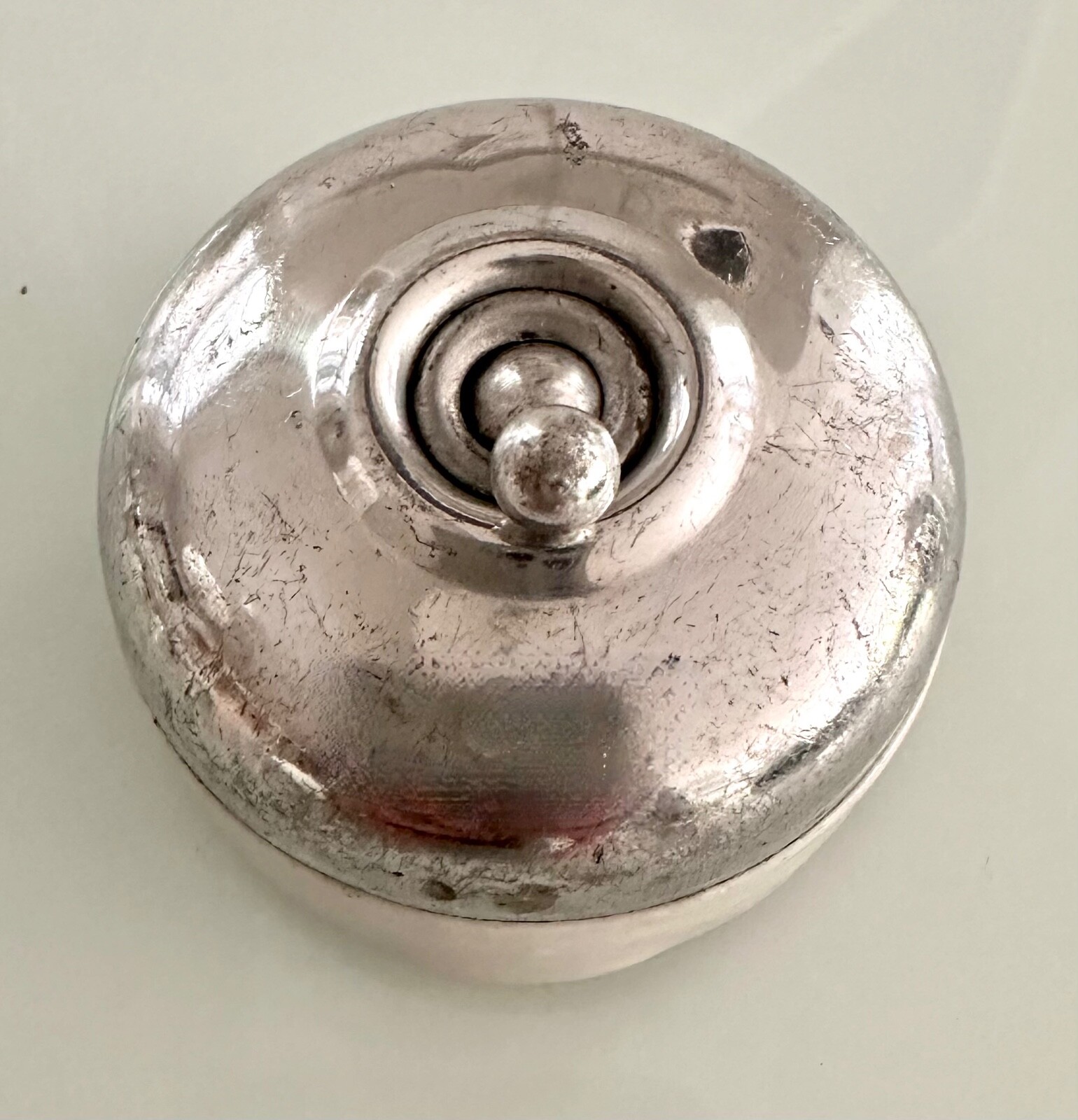 Larger Vintage Ceramic & Aluminium Light Switch Dolly Toggle Deco 2-Pole