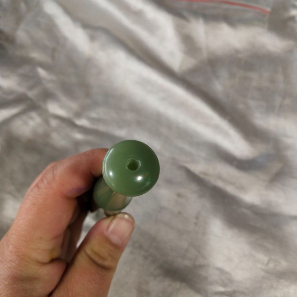 Old Outer Mongolia Jade Cigarette Holder,Antique Style Smoking Pipe Accessory