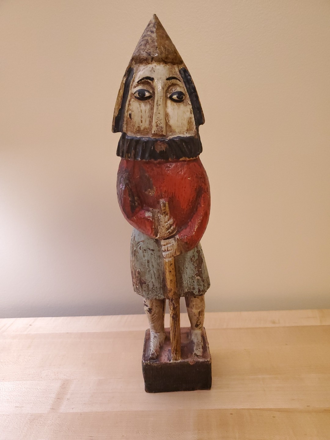 Medieval 14″ Tall – Bonachera Andújar – Wood – Lewis Chessmen – Vntg