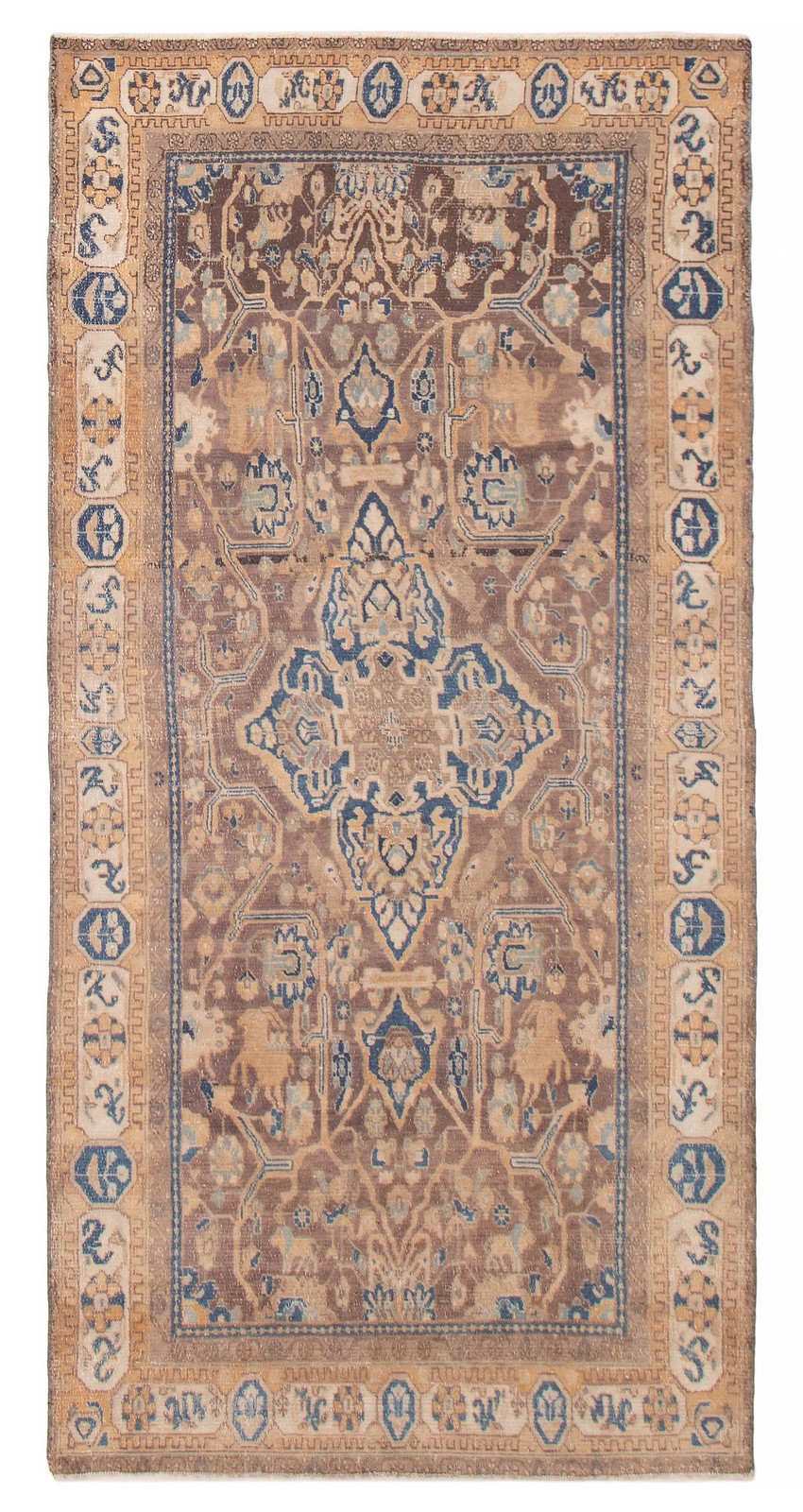Traditional Vintage Hand-Knotted Area Rug 4’9″ x 9’8″ Oriental Wool Carpet