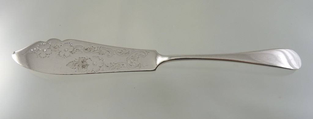OLD ENGLISH BRIGHT CUT MASTER BUTTER KNIFE BY Alfred Field & Co