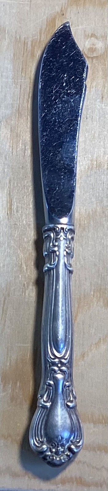 Gorham Chantilly Butter Knife -Sterling Handle -Stainless Blade 6 5/8″-READ AD !
