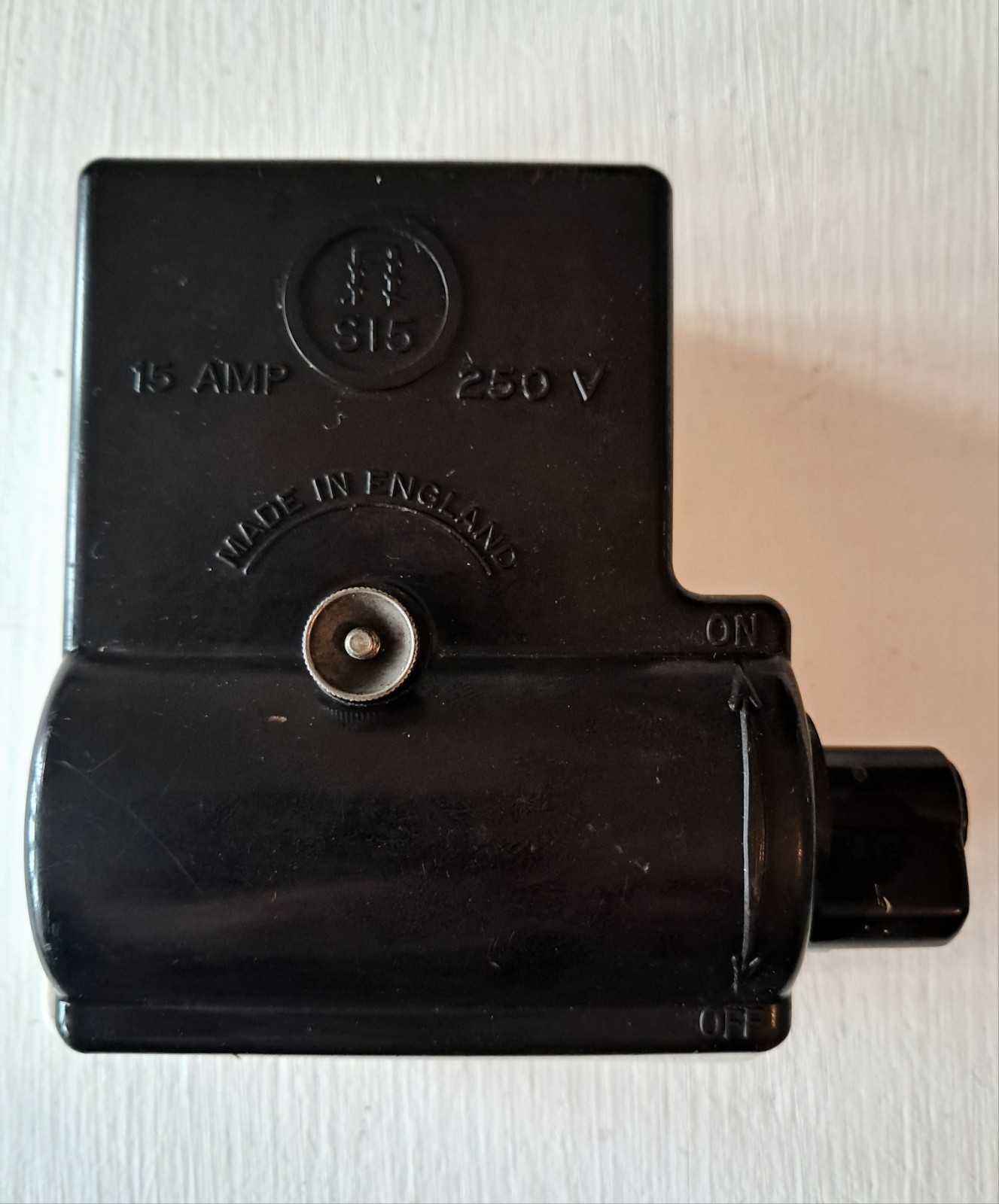 Vintage GEC S15 Bakelite Industrial Electrical Switch 15 Amp 250 Volt England #A