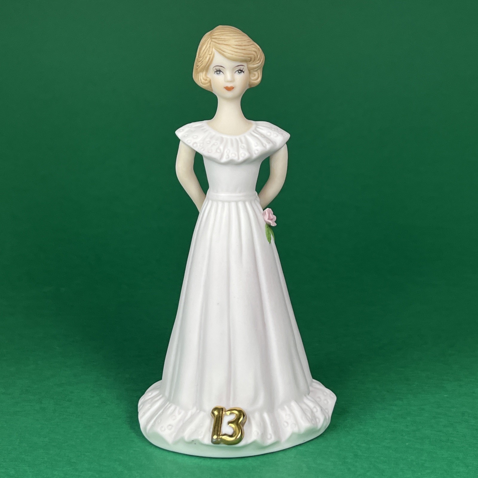 13 Year Old Figurine Growing Up Birthday Girls 1981 by Enesco