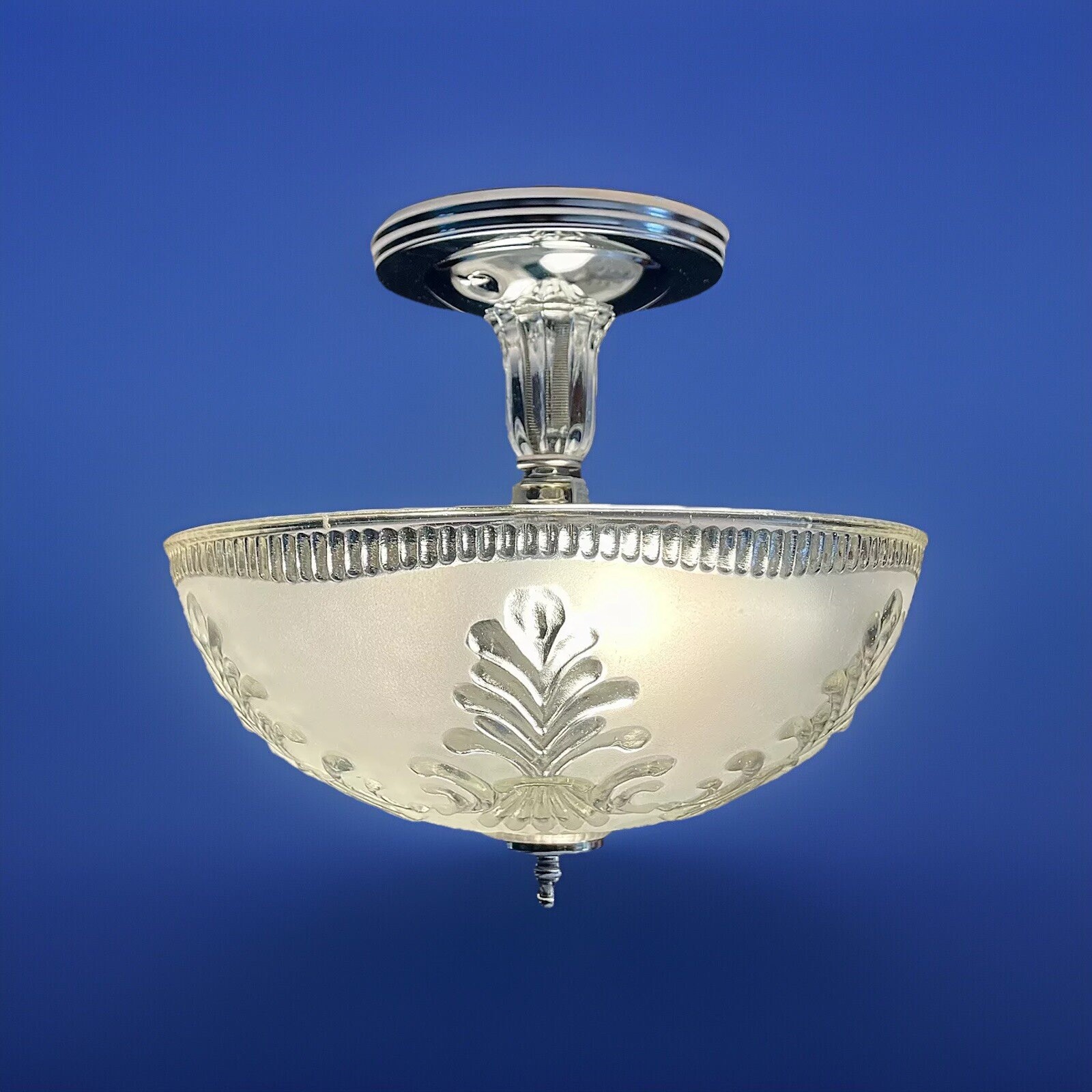 Vintage Art Deco Nouveau Victorian Petite Dainty Ceiling Light Fixture Gatsby