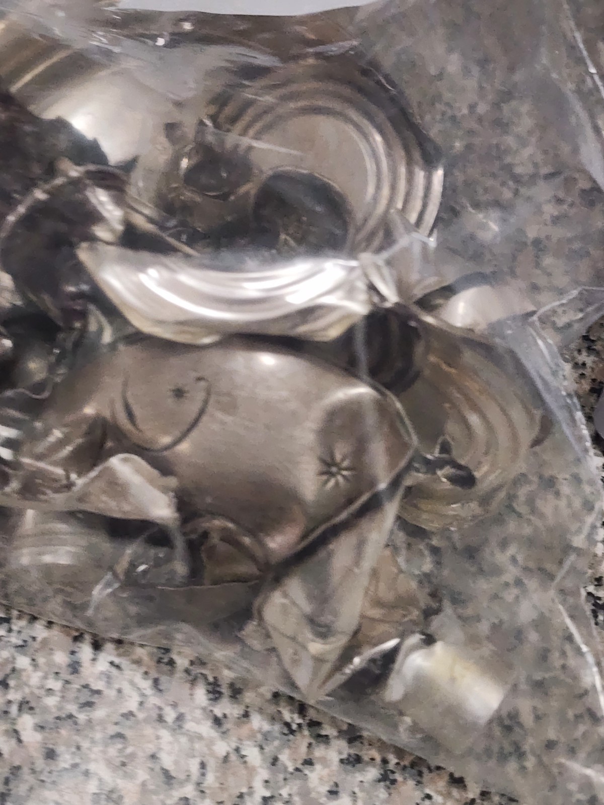 Sterling Silver de weighted compotes and candlesticks 265 grams clean Scrap