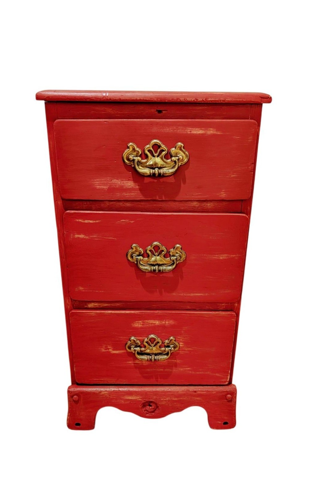 Vintage Distressed Shabby Chic Chest 3 drawer Mid 20th Century