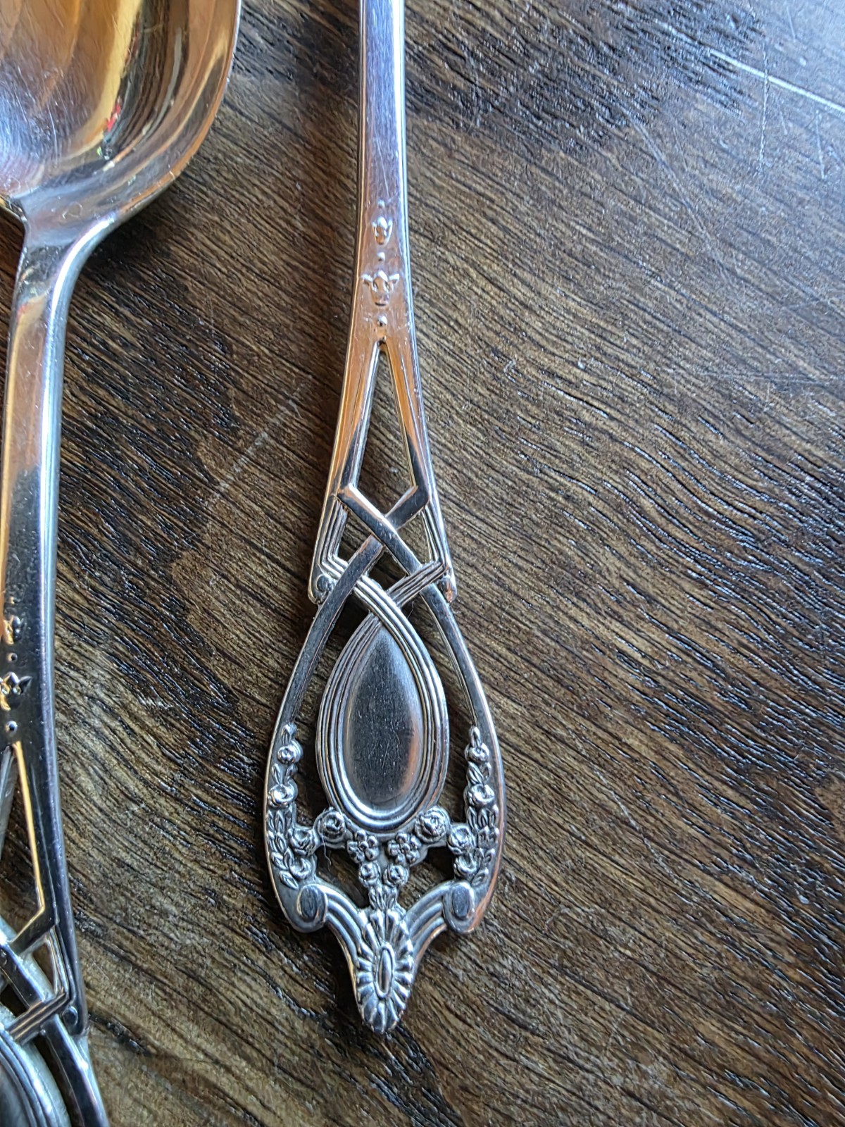 Antique 1908 Sterling Silver Monticello by Lunt Spoons Lot of 6 Two Sizes 98gr