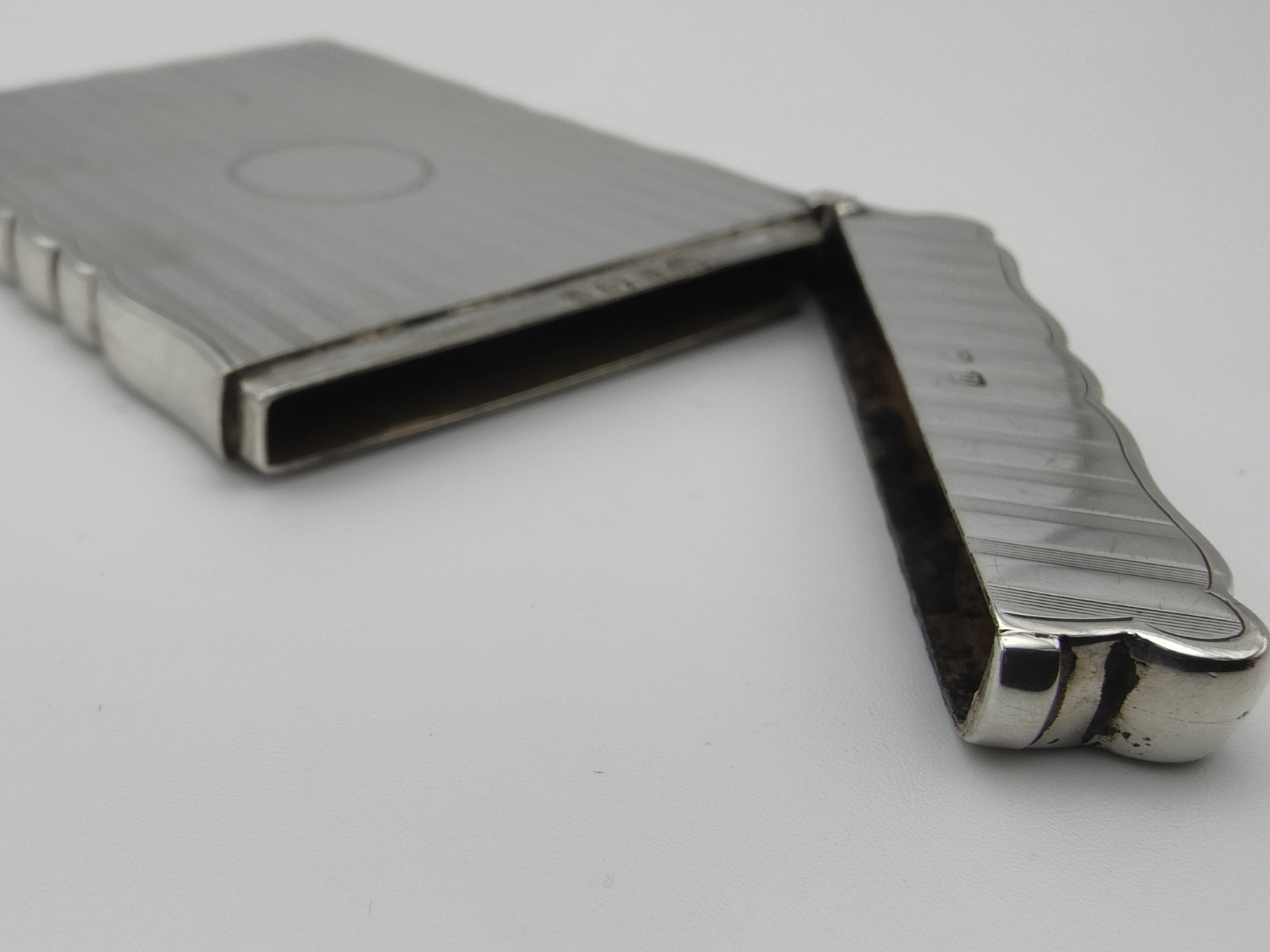 Sterling Solid Silver Calling Card Case. William Neale Ltd c1914