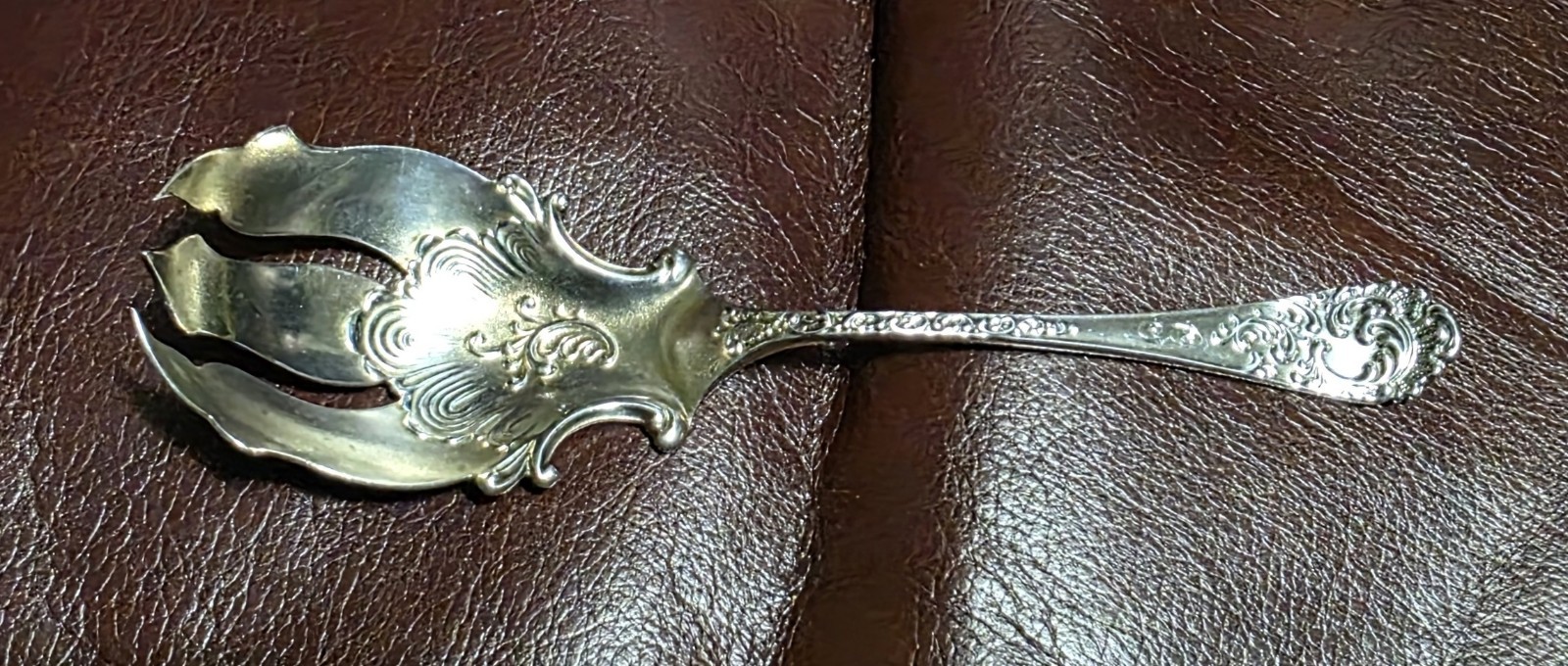 Rare Maintenon Sterling Silver Ice Cream Fork George W Shiebler Co.