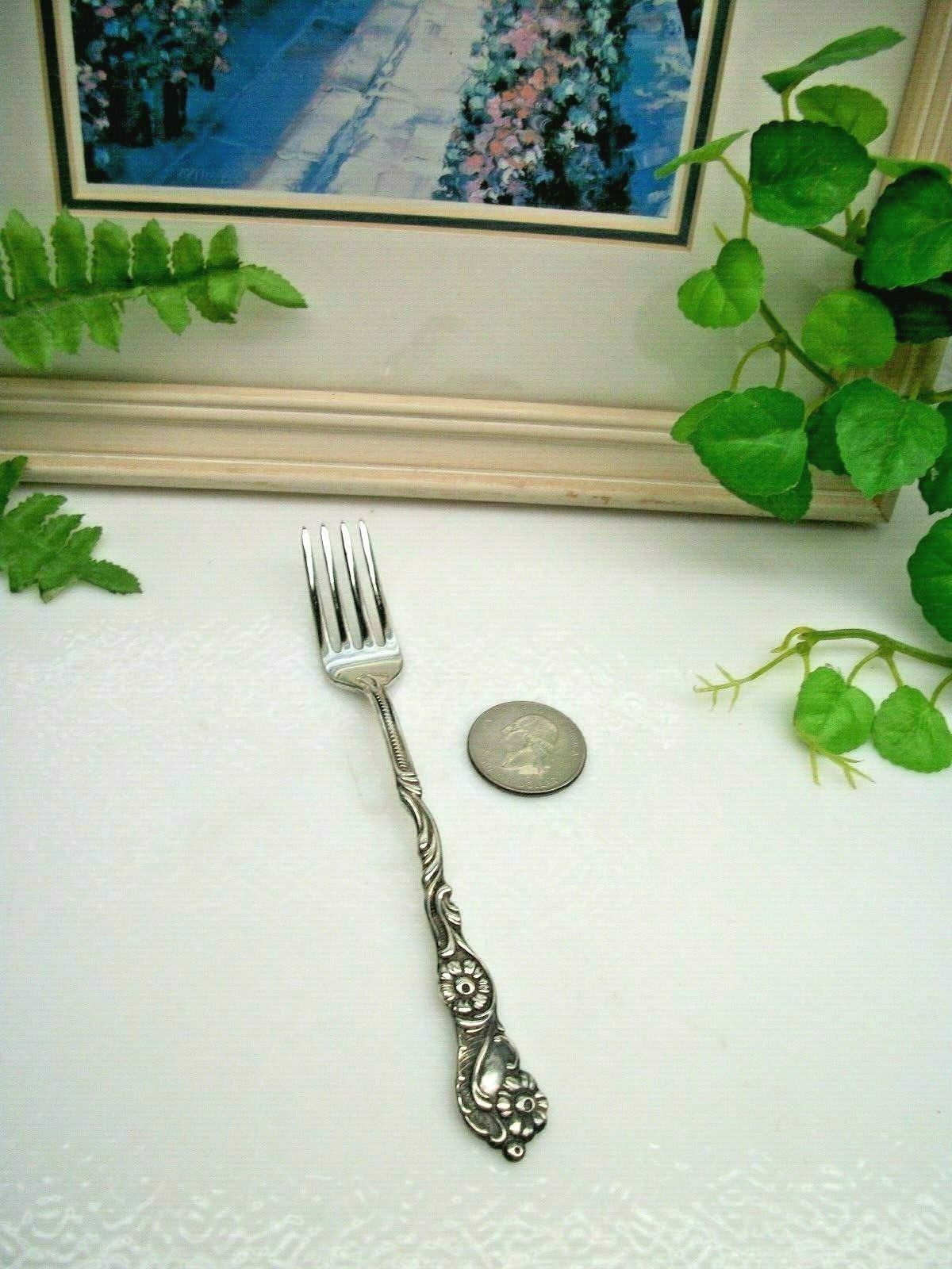 RARE Nils Johan NIJ4 Silverplate 5 5/8″ Youth Dinner Fork SWEDEN