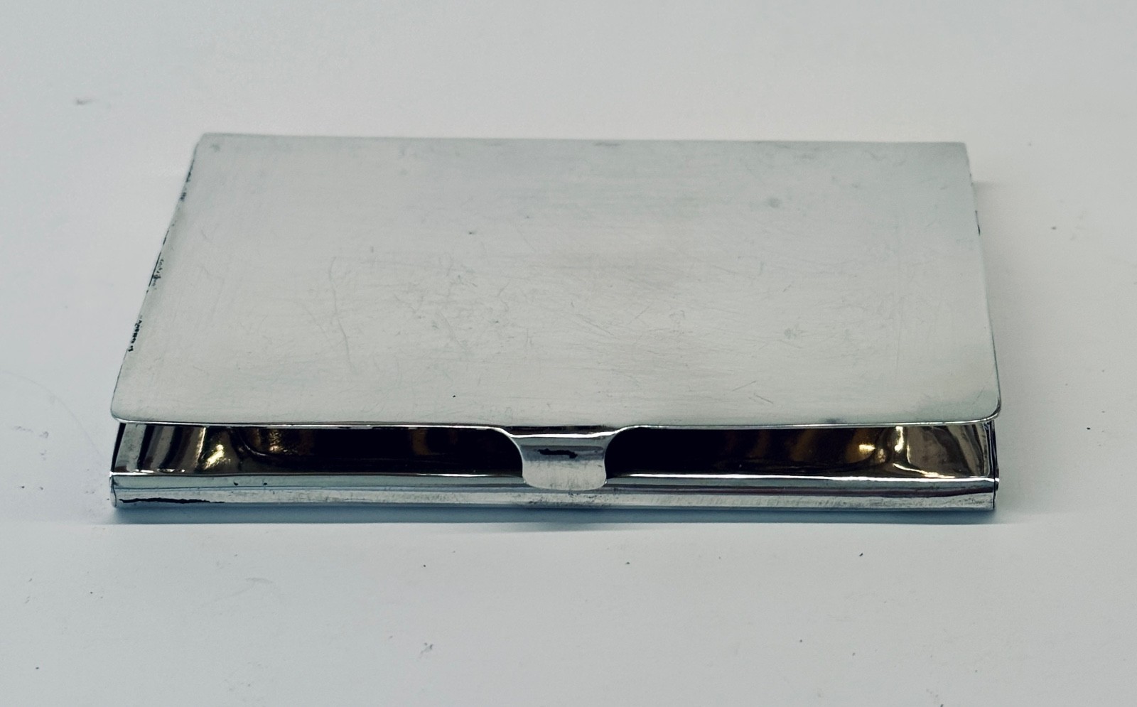 Sterling Silver Business Card Case, 1991, Tiffany style, 68g