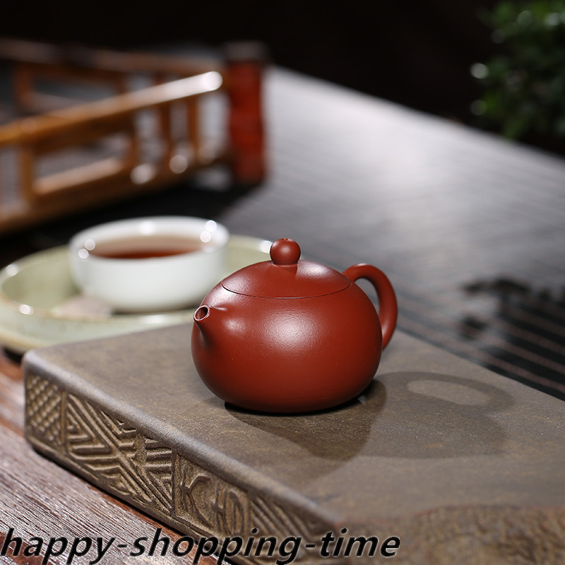 100ml Xishi Pot Marked Yixing Zisha Dahongpao Clay Pottery Full Handmade Tea Pot