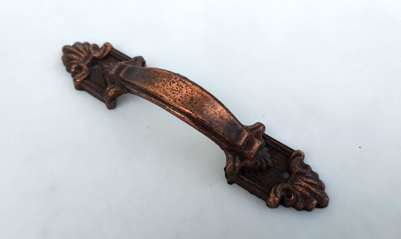 Vintage Door Knob Bronze Arc Soviet Pulls Handle With Figure Rare Ussr