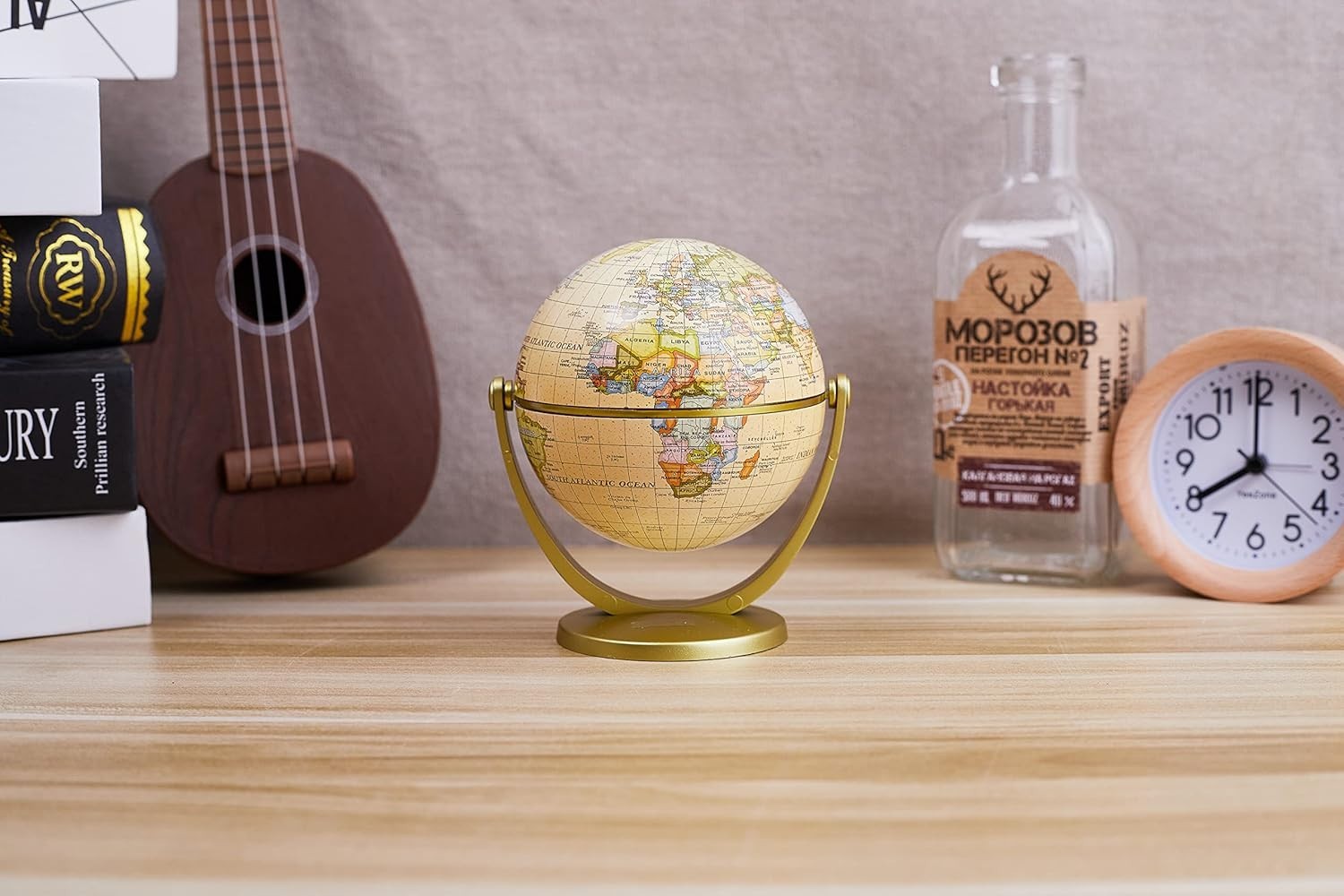 Mini Globe 4 Inch Educational Decorative World Map