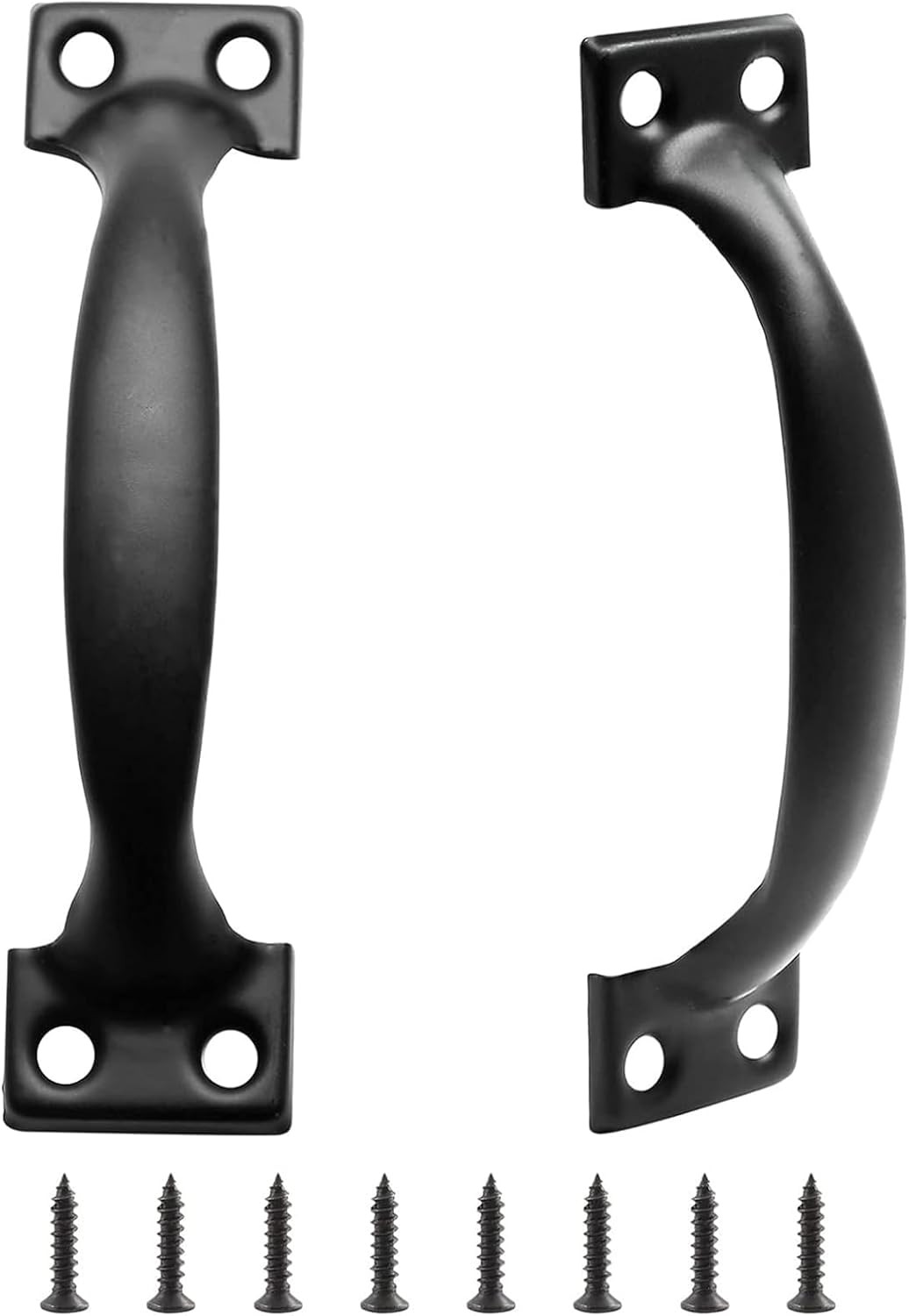 2 Pcs 5″ Rustic Gate Handle, Iron Hardware Handle Pull with Screw, Vintage Farmh