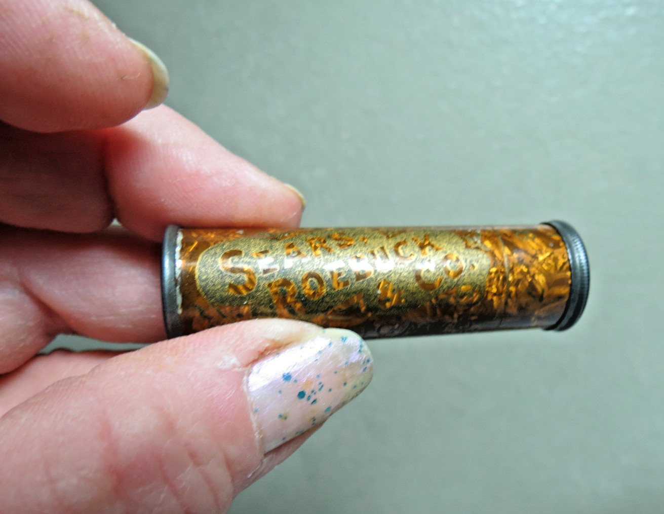 Antique Jahnke’s Mitrailleuse Sears and Roebuck Needle Case