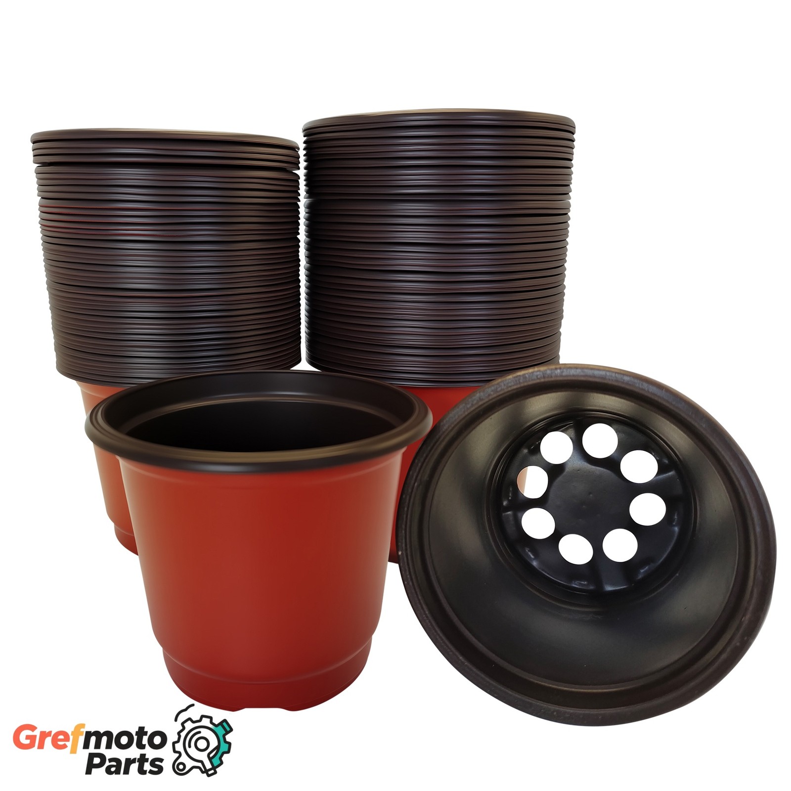 New 100 Pcs Plant Seedling Pots with Drainage Holes