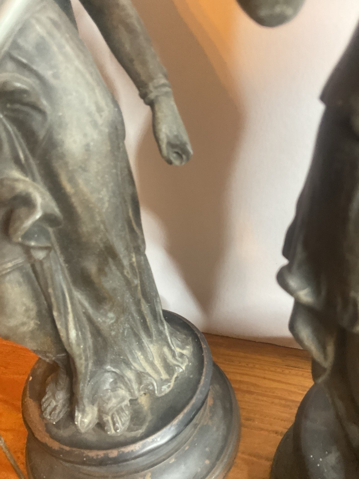 PAIR Renaissance Dressed Victorian FIGURES / CLOCK STATUES