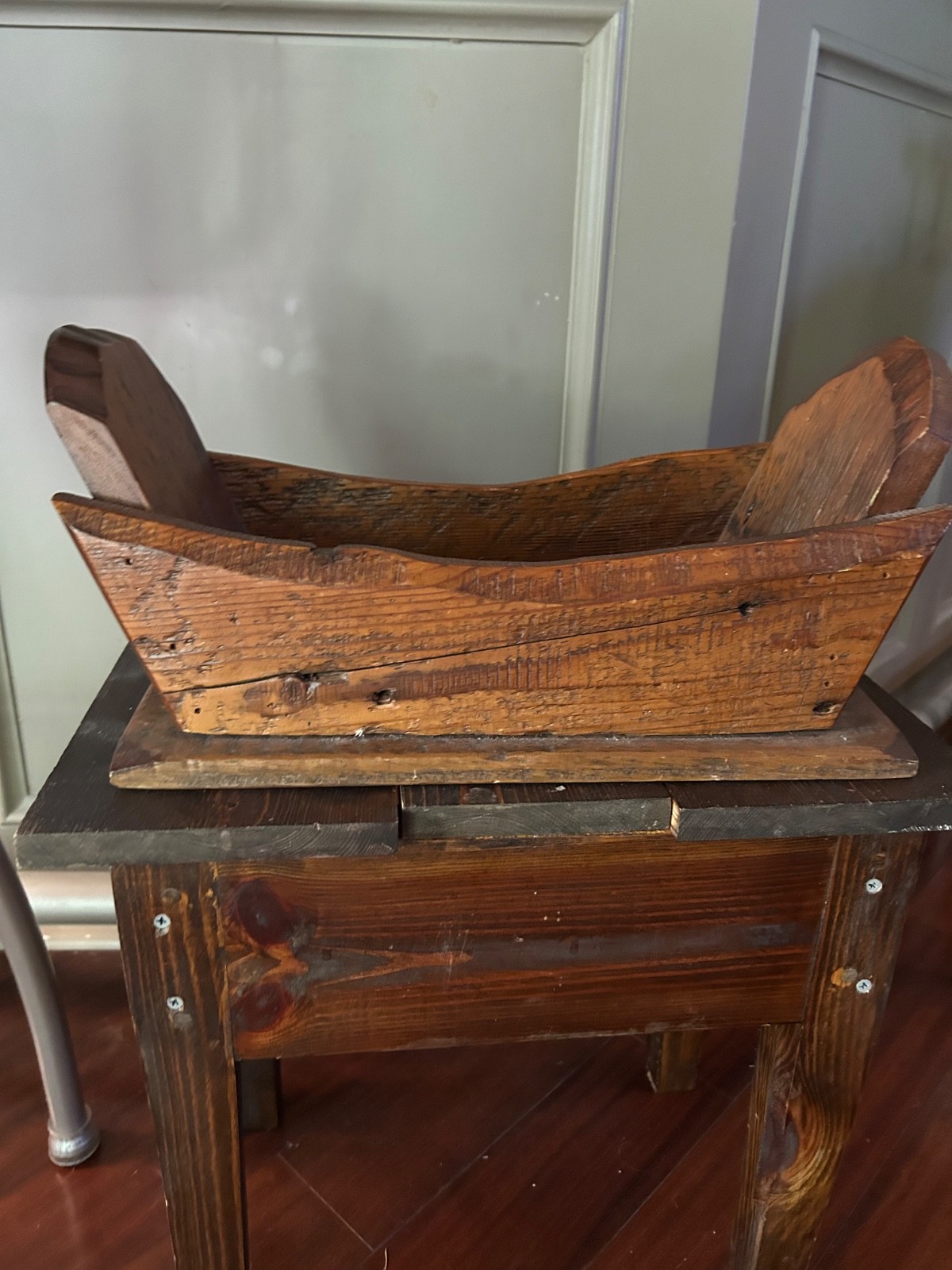 Vintage or Antique Primitive Dough Box, Folk Art Wooden Hand Made 🇺🇸