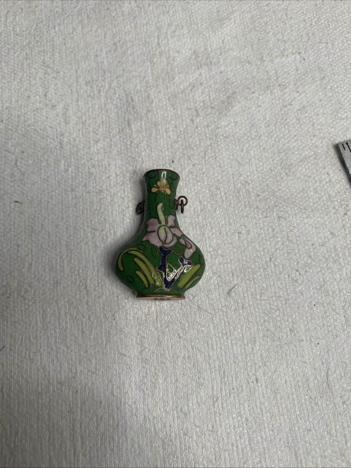 antique chinese cloisonne snuff bottle