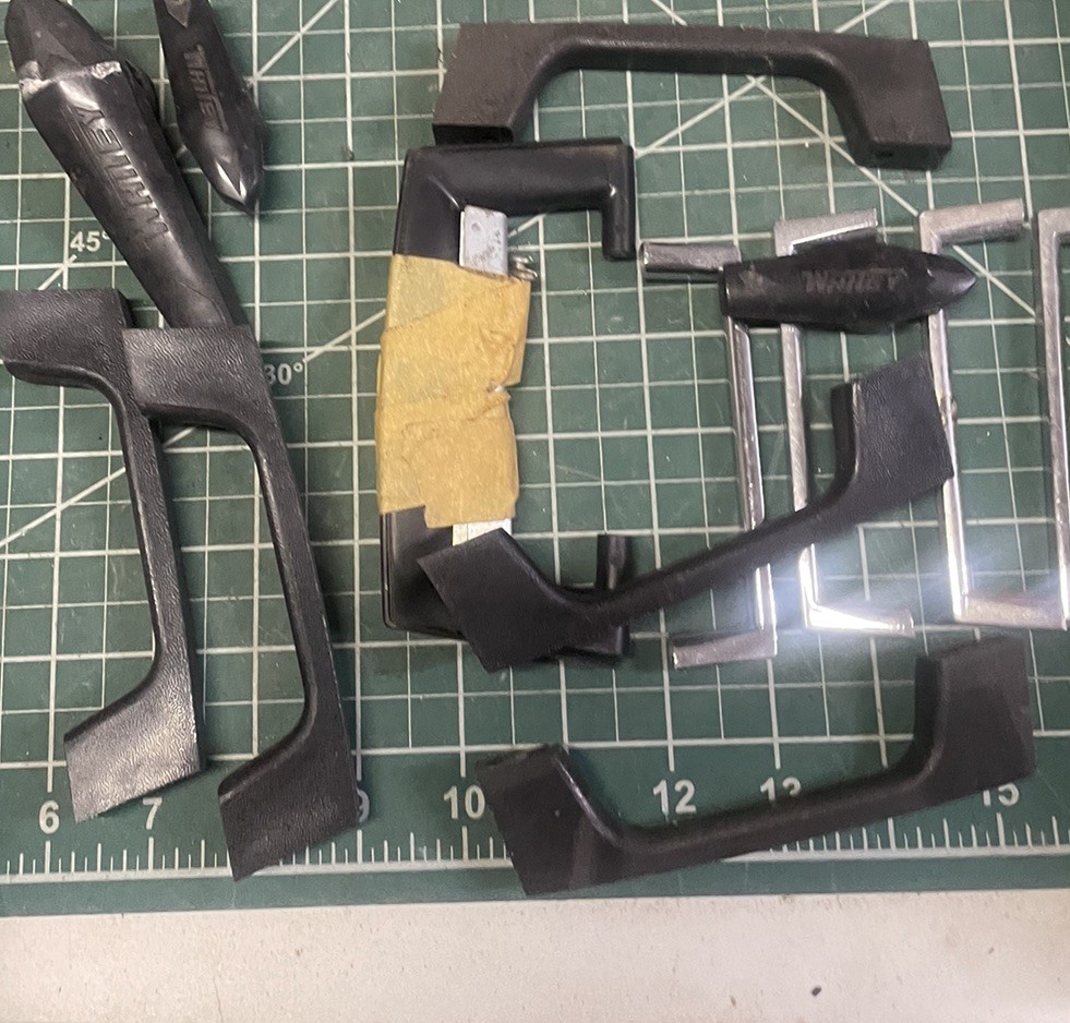 Machine Shop Junk Drawer Lot Handles Threaded Knobs Twists Pulls Hardware