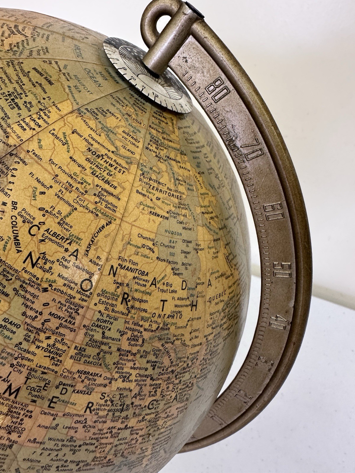 Vintage Replogle Comprehensive 10″ World Globe – Illuminated Lighted Light Lamp