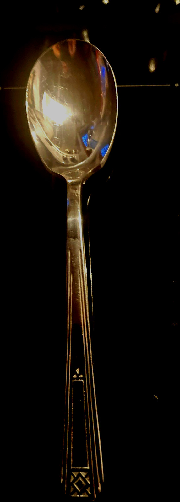 Wm Rogers MFG. Co. AA Art Deco Paramount Silverplate Sugar Spoon Vintage 1930’s