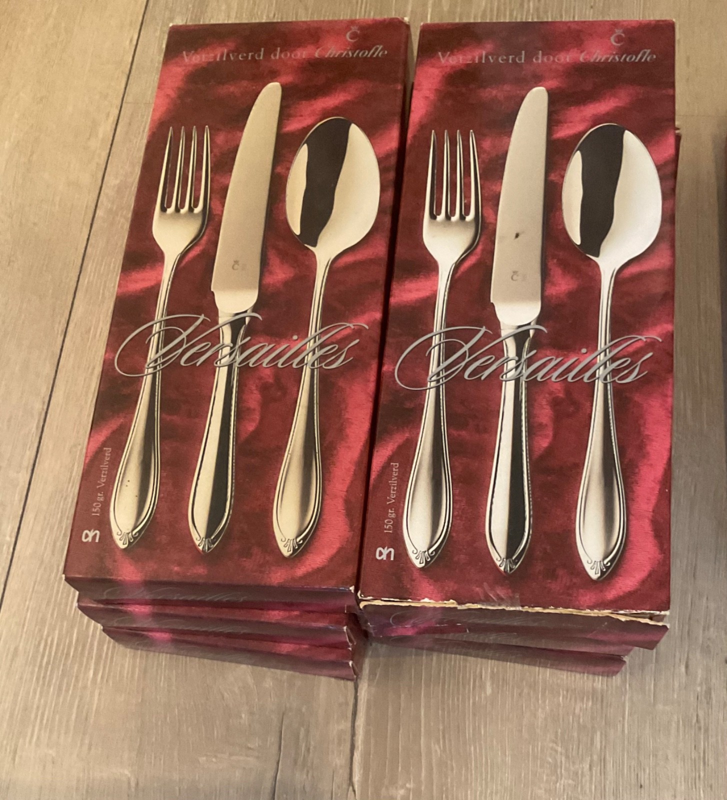 Christofle Versailles Flatware Set Silverplated Dinner Cutlery 55 /PS NEW