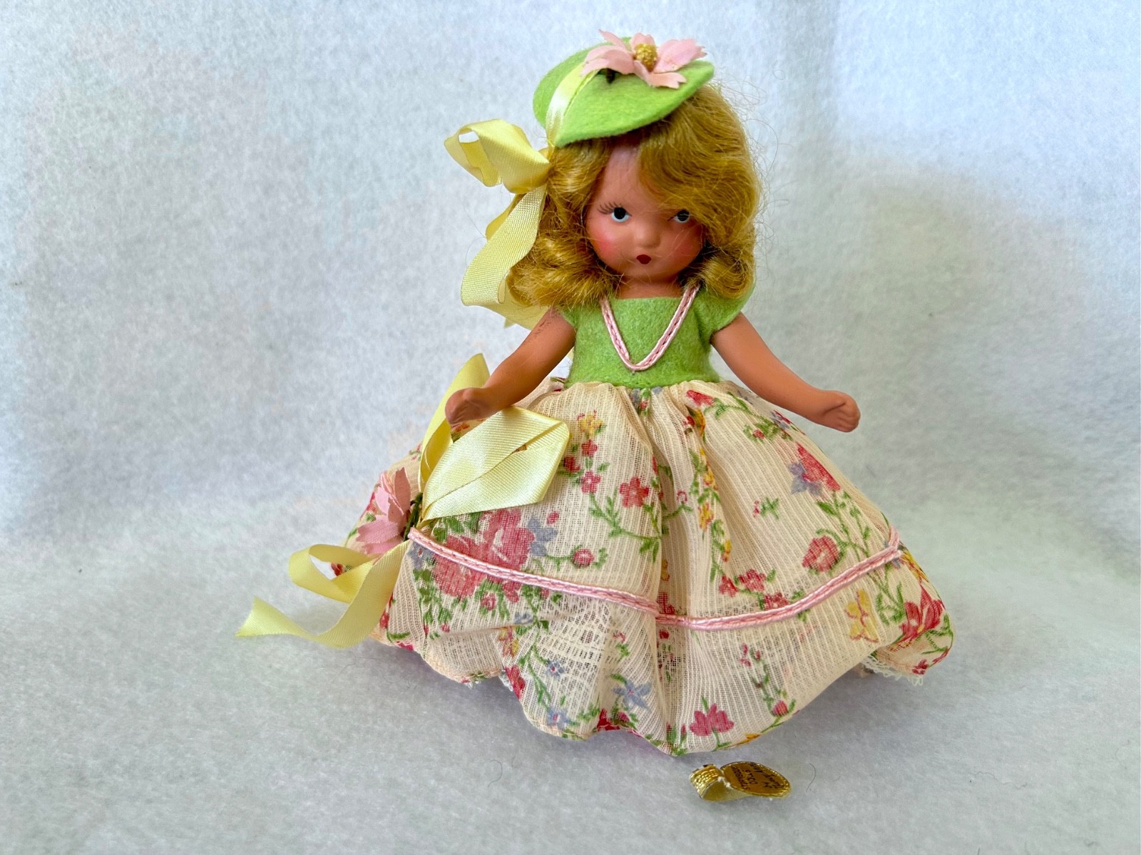 Vintage Nancy Ann Storybook Doll Bisque 153 Little Bo Peep 5.5”