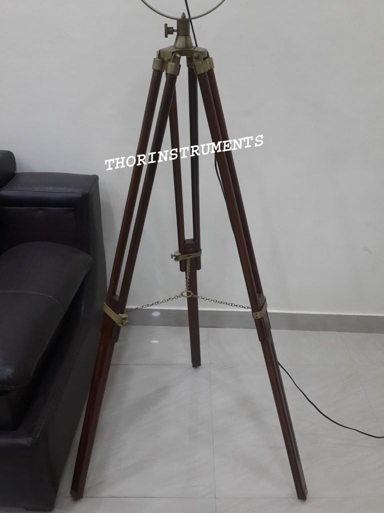 Vintage Nautical Spotlight Tripod Floor Lamp Christmas Gifts Decor Rustic