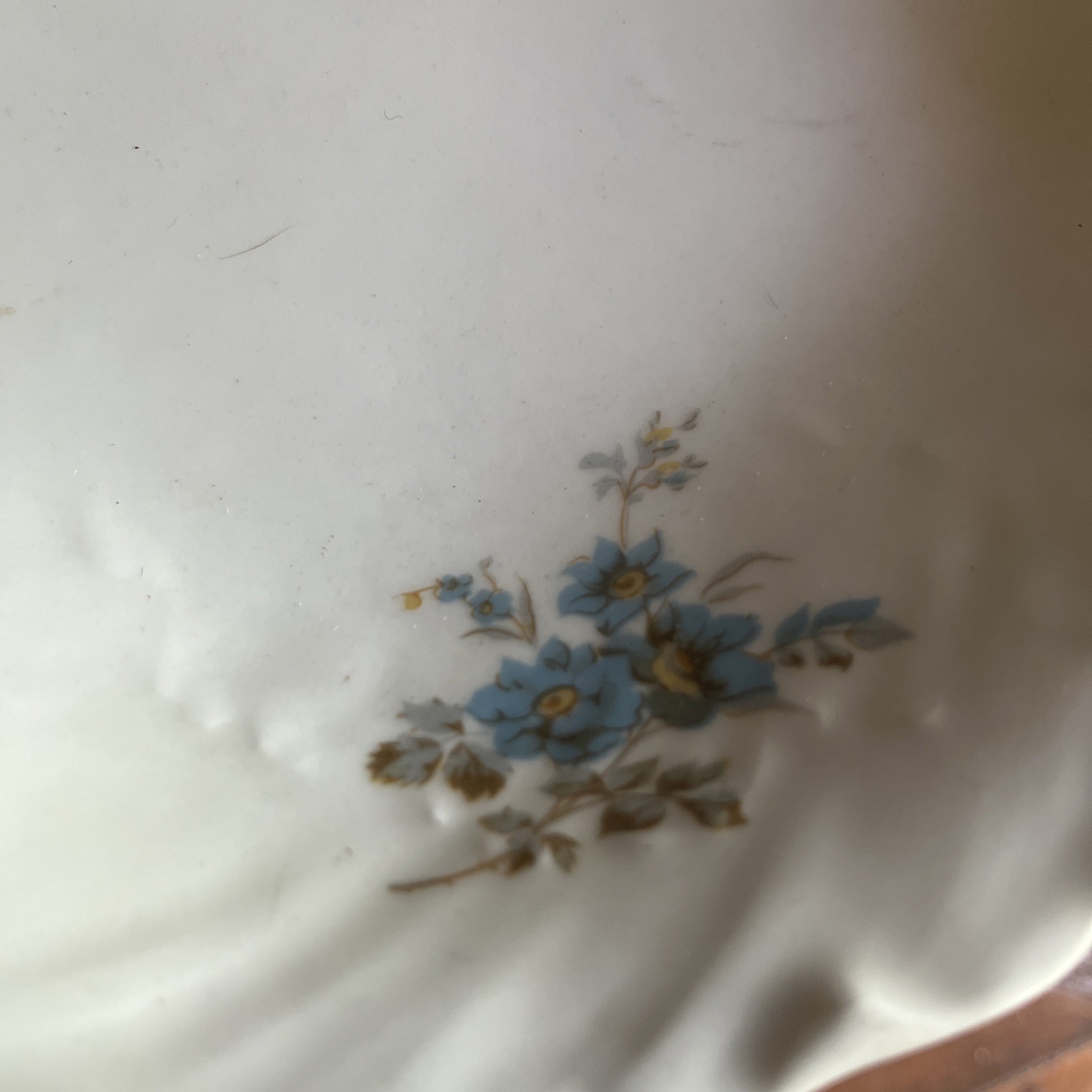 Signed EXTRA Large Limoges Platter Antique Deep Scalloped Edges RARE