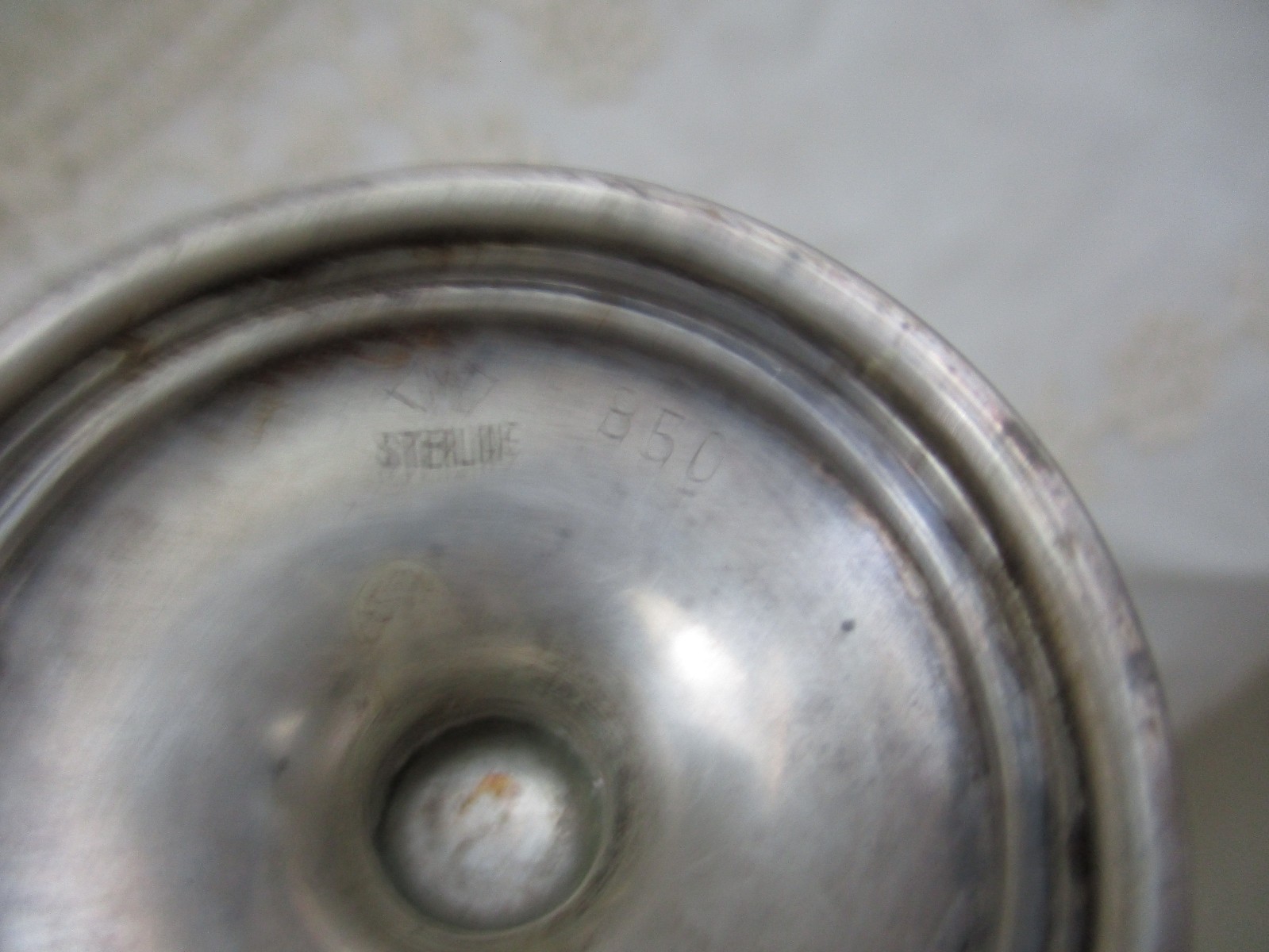 Vintage Sterling Solid Sliver Salt & Pepper signed M