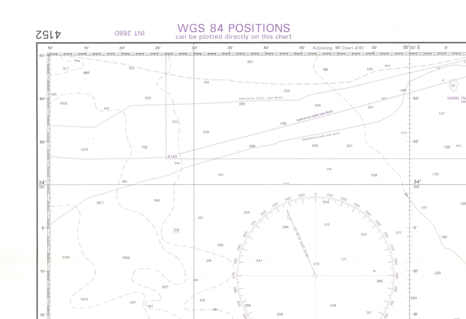 4152 Admiralty Chart Table Bay Cape Agulhas Republic South Africa Map Marine Wal