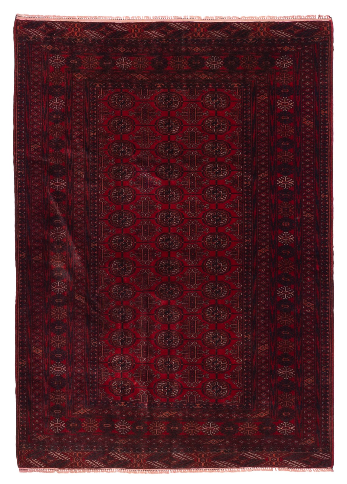 Traditional Vintage Hand-Knotted Area Rug 3’11” x 5’7″ Oriental Wool Carpet