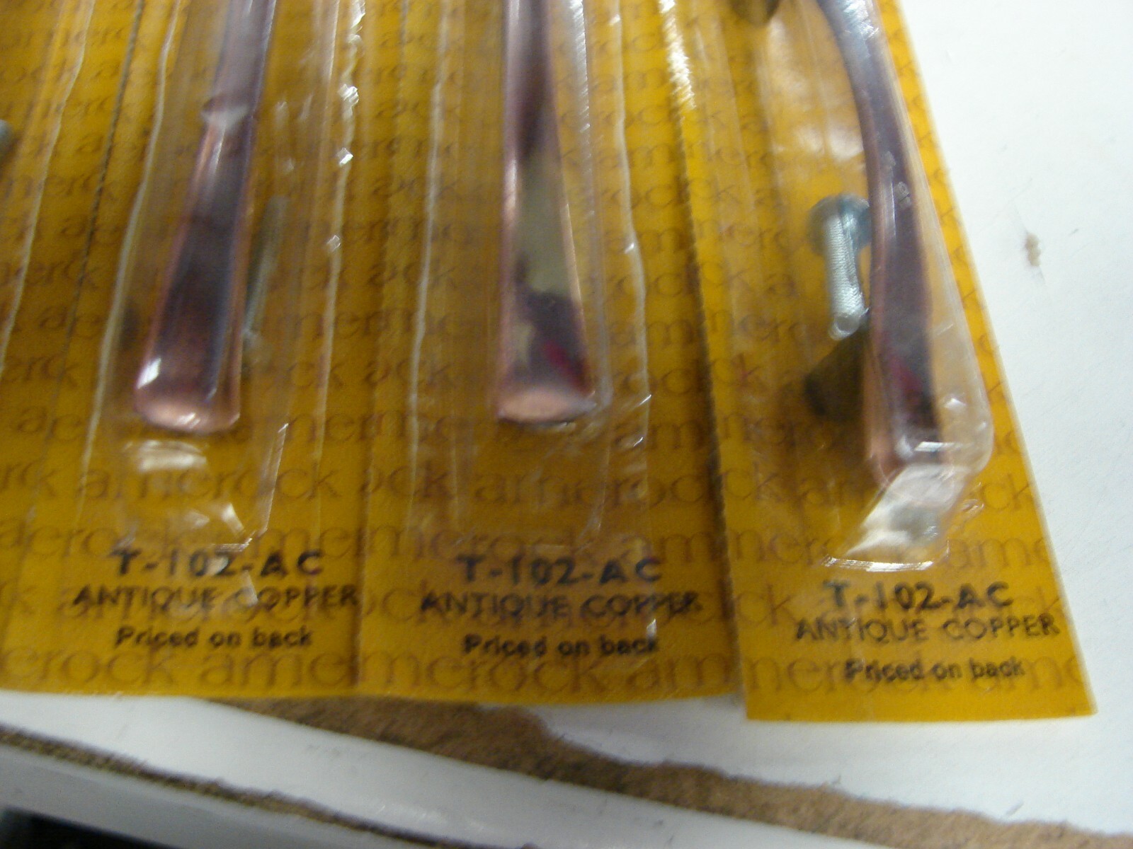 6 Vintage Amerock T-102-26 Chrome Drawer Pull Handle NOS in Original Packages