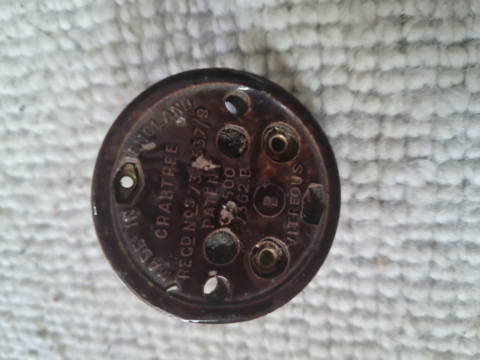 Vintage Bakelite Light Switch For Restoration crabtree