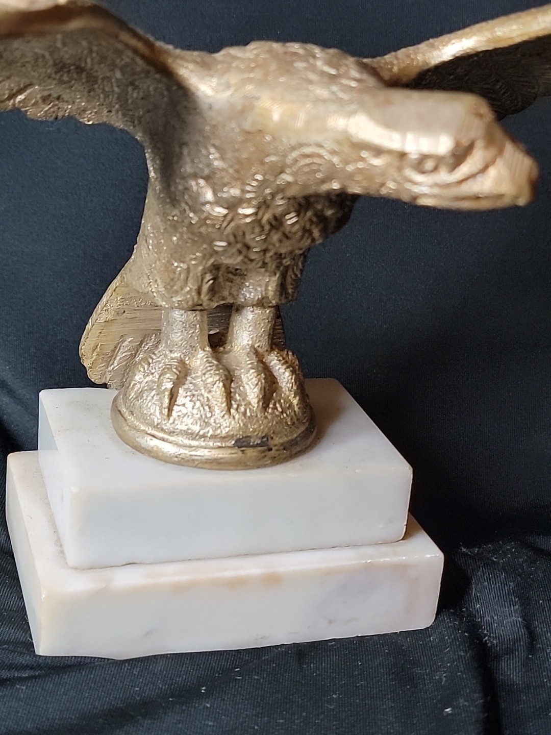 Architectural Finial Flag Pole Topper, 10″ Large Bronze / Brass ~ Marble Base
